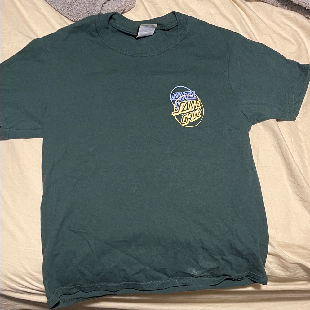 Santa Cruz Skateboards Dark Green Tee with Logo